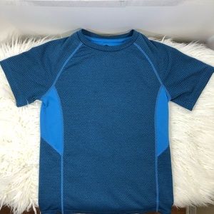 Boys Med (8-10) Blue Short Sleeve CHAMPION Tee